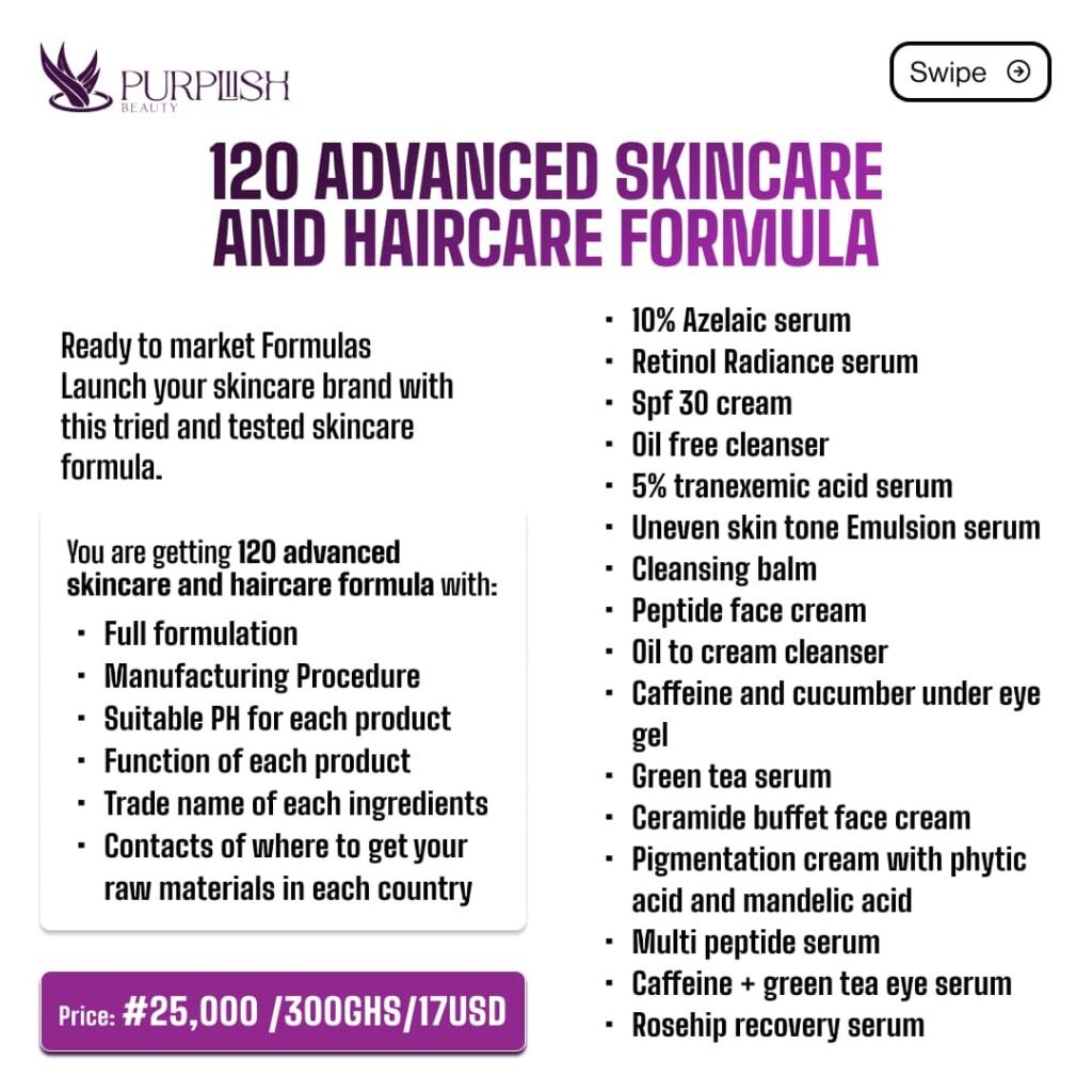 120 Advanced Skincare And Haircare Formula