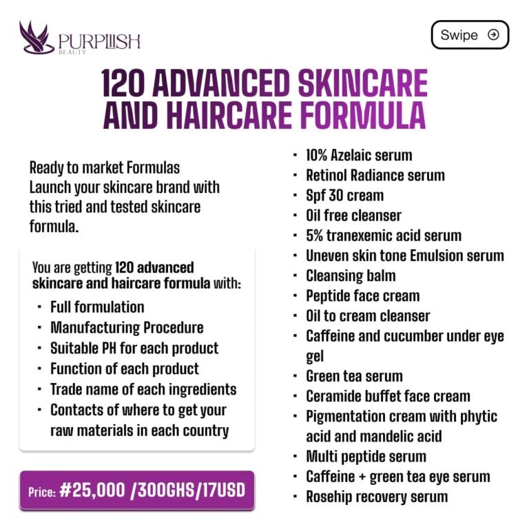120 Advanced Skincare And Haircare Formula
