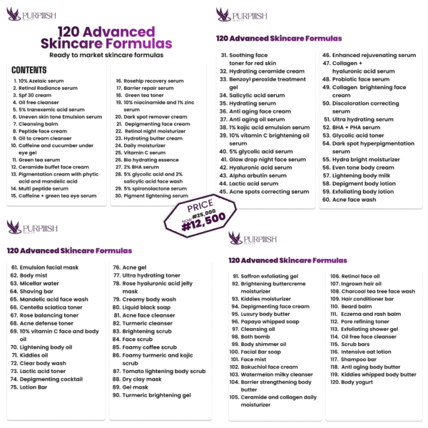 120 Advanced Skincare And Haircare Formula