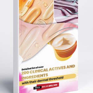 DETAILED LIST OF OVER 200 CLINICAL ACTIVES AND INGREDIENTS WITH THEIR DERMAL THRESHOLD